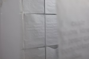 Performing Spatial Labour: Installation View, Palimpsest (CIV) Chambrées