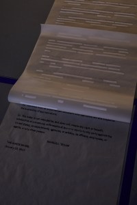 Performing Spatial Labour: Installation View, Intern[ed]